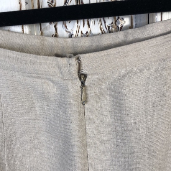 Uniform by John Paul Richards Linen Rayon Blend Fully Lined Straight Skirt S/14 - Picture 4 of 5